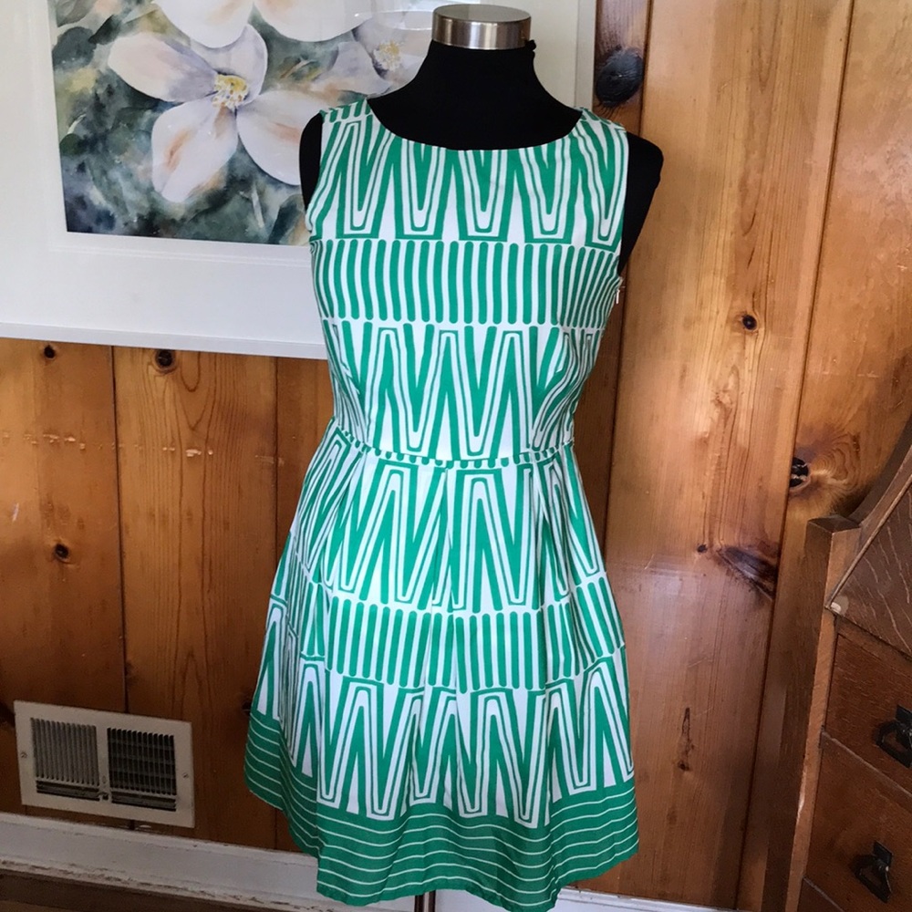 Brand new! Pink owl green/white summer dress
